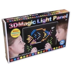 Оптична мозаїка 180 деталей, що світяться, дитячий конструктор 3D Magic Light Panel 888