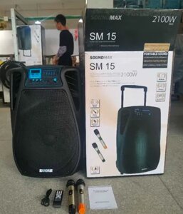 Акустична система колонка Soundmax SM-15 2100 Вт 2 мікрофони