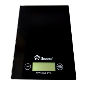 Чорні сенсорні кухонні ваги Domotec MS-912 до 5 кг електронні ваги для домашнього використання