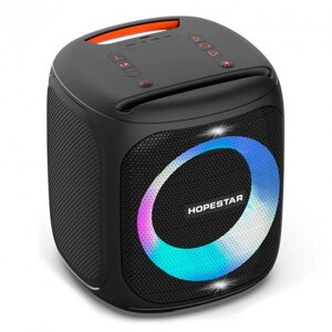 Бездротова Bluetooth колонка Hopestar Party 100 50Вт з вологозахистом IPX7 бездротовим мікрофоном чорний