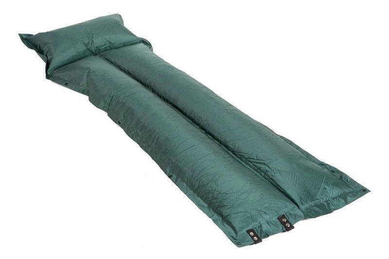 Самонадувающийся коврик с подушкой SJ-G05-8 одноместный матрас в палатку для туризма - роздріб