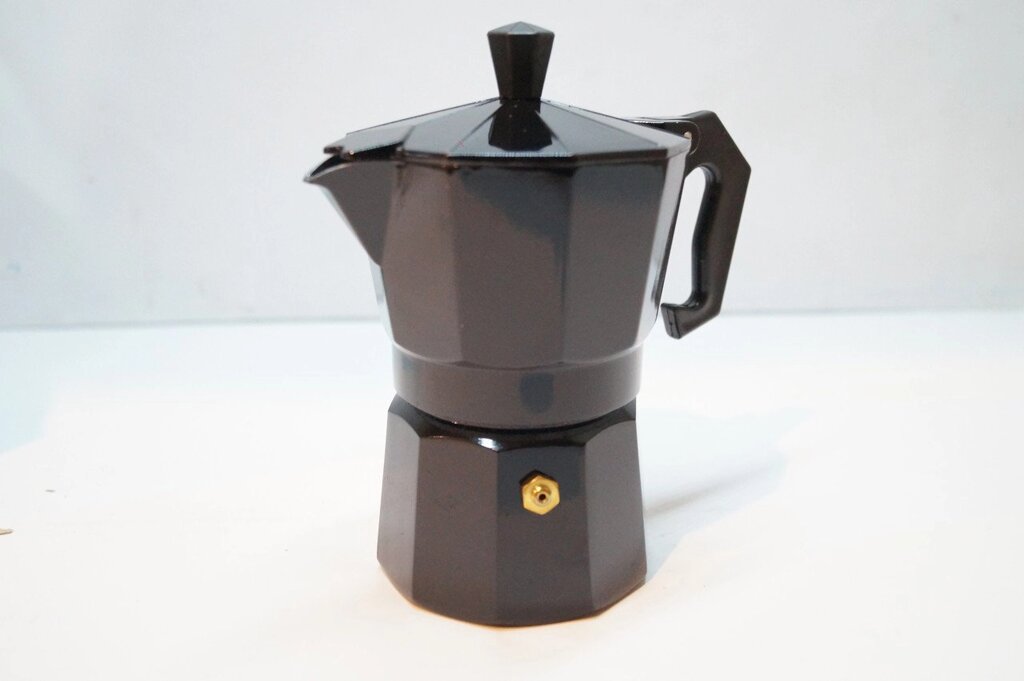 Класична гейзерная кавоварка Domotec DT-2709 на 9 чашок чорна - відгуки