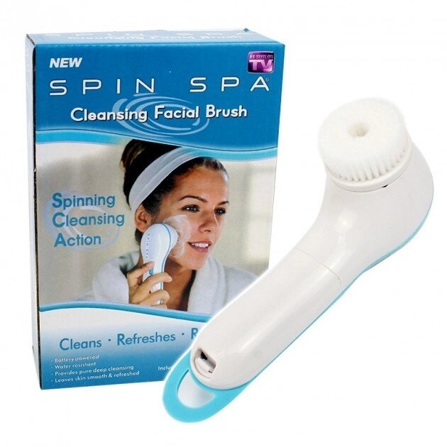 Щітка для вмивання очищення обличчя Spin Spa Cleansing Facial Brush - доставка