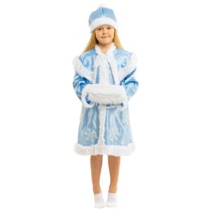 Новорічний костюм Снігуроньки блакитний для карнавалу виступу ранку