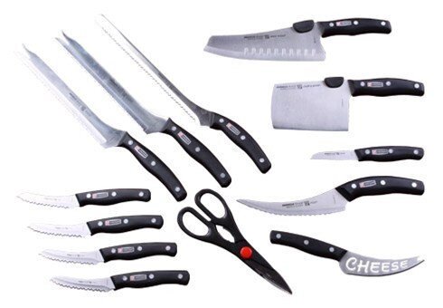 Великий набір ножів Miracle Blade Міраклі Блейд якісні 12 предметів - фото