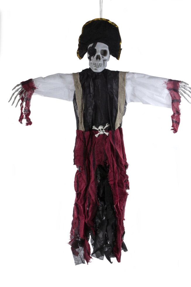 Підвісна декор скелет Пірат на Хеллоуїн від компанії Інтернет магазин "Megamaks" - фото 1