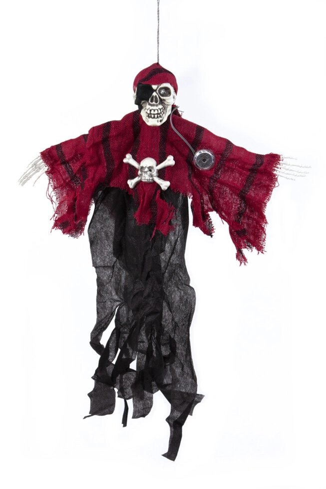Підвісна лялька привид Пірата з підсвічуванням і звуком на Хеллоуїн від компанії Інтернет магазин "Megamaks" - фото 1
