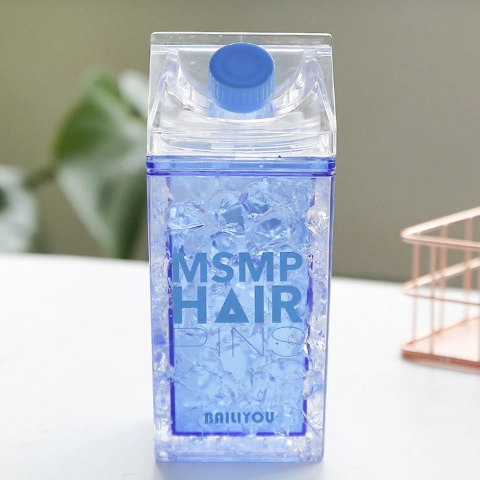 Пляшка для води, що охолоджує EL msmp hair 400 мл синій від компанії Інтернет магазин "Megamaks" - фото 1