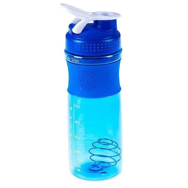 Пляшка для води шейкер з віночком 760 мл 808 мірна шкала спортивна пляшка від компанії Інтернет магазин "Megamaks" - фото 1