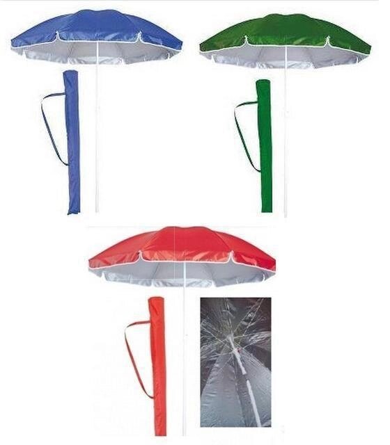 Пляжний парасолька з нахилом Umbrella 2 м кольору на вибір садовий з чохлом від компанії Інтернет магазин "Megamaks" - фото 1