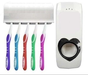 Підставка для зубних щіток kaixin Дозатор для зубної пасти для ванної підвісний дозатор