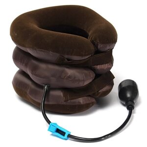 Подушка для шиї масажер лечебнийй надувний Tractors for cervical spine від болю в хребті