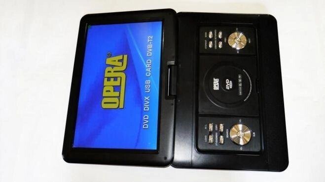 Портативний DVD-програвач з Т2 Opera 1680 TV (реальний розмір екрану 15, 6 ") від компанії Інтернет магазин "Megamaks" - фото 1