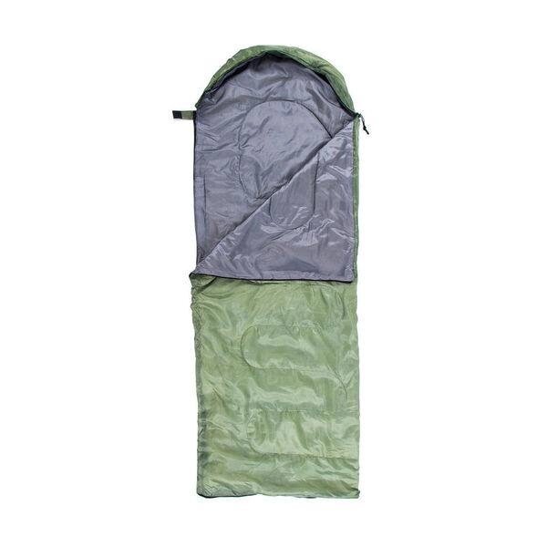 Практичний спальний мішок Green Camp 200гр / м2 спальник-ковдра з підголовником від компанії Інтернет магазин "Megamaks" - фото 1