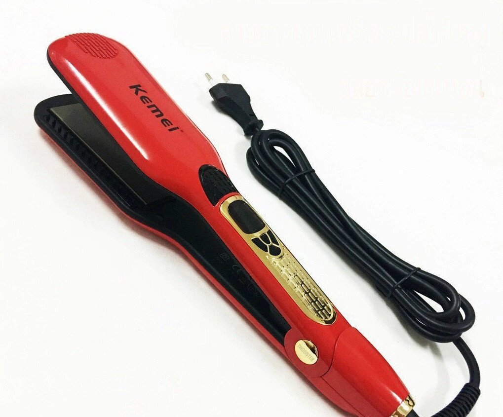 Праску для волосся Kemei ZFQ-KM-6863 ергономічна ручка і нековзна конструкція від компанії Інтернет магазин "Megamaks" - фото 1