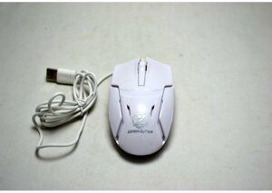 Провідна комп'ютерна мишка біла USB Q3