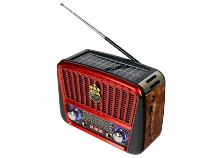 Радіоприймач 5-ти хвильовий GOLON RX-455S (SOLAR) від компанії Інтернет магазин "Megamaks" - фото 1