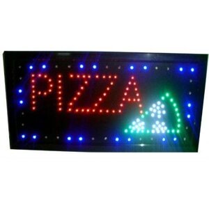 Рекламна світлодіодна LED вивіска "Піца" 48 Х 25 см для використання всередині приміщення і на вулиці