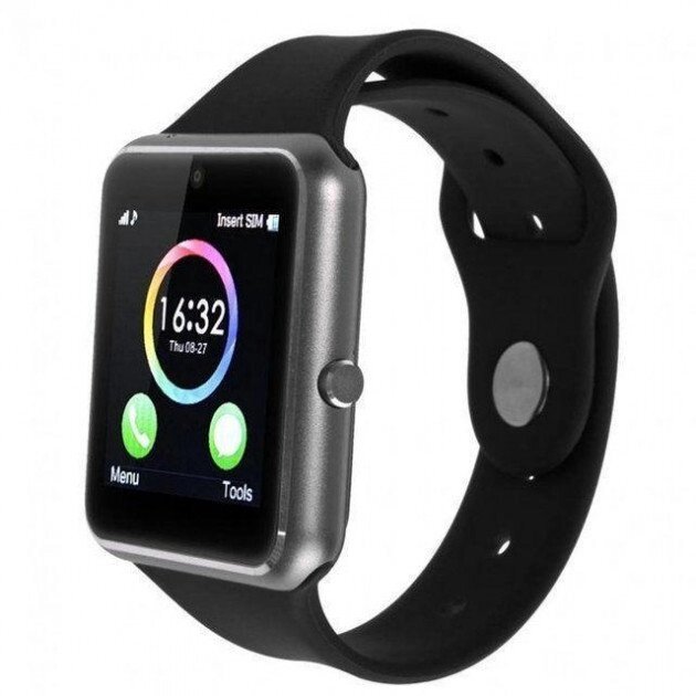 Розумні годинник Bluetooth Smart Wrist Watch Q7SP з ударостійкого пластику з окантовкою з титанової сталі від компанії Інтернет магазин "Megamaks" - фото 1