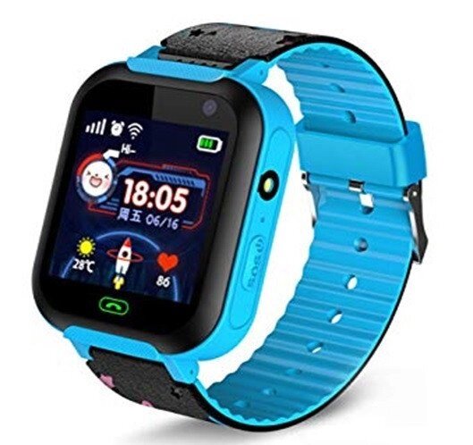 Розумні годинник для дітей SUNROZ A25S GPS LBS розумні годинник блакитний колір від компанії Інтернет магазин "Megamaks" - фото 1