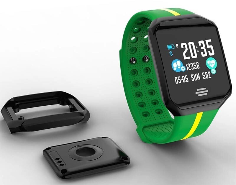 Розумні годинник з кольоровим екраном В07 фітнес годинник зеленню наручні від компанії Інтернет магазин "Megamaks" - фото 1