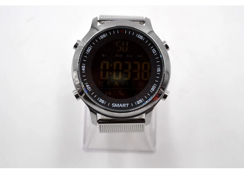 Розумні смарт годинник металева оправа UWatch EX18 Metal Bluetooth від компанії Інтернет магазин "Megamaks" - фото 1