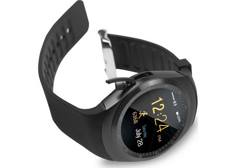 Розумний гаджет Смарт-годинник 4sport Smart Watch Y1 Black крокомір, лічильник калорій, моніторинг сну від компанії Інтернет магазин "Megamaks" - фото 1