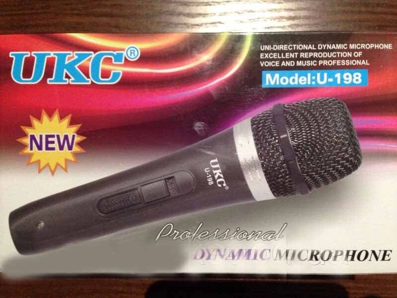 Ручной вокальный микрофон UKC DM WG 198 в металлическом корпусе від компанії Інтернет магазин "Megamaks" - фото 1