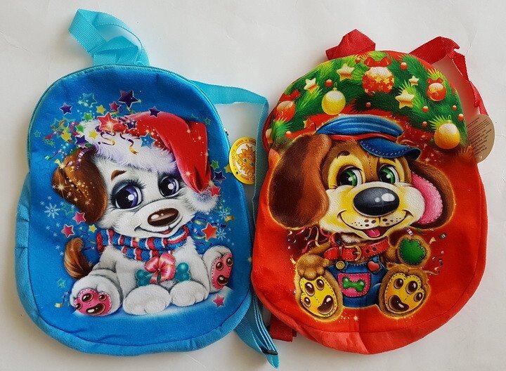 Рюкзак для маленьких дітей Новорічний Собачка від компанії Інтернет магазин "Megamaks" - фото 1