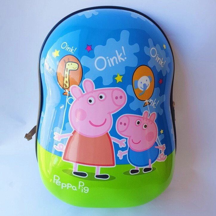 Рюкзак пластиковий дитячий Свинка Пеппа 32 см x 23 см від компанії Інтернет магазин "Megamaks" - фото 1