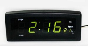 Мережеві годинник настільні Caixing CX-818-1 електронний годинник для будинку з будильником