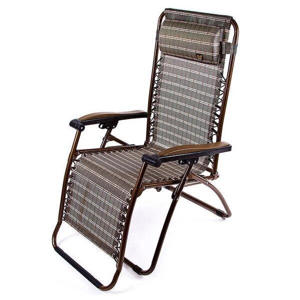 Шезлонг розкладний 9005 до 100 кг навантаження крісло складне 200х68 см від компанії Інтернет магазин "Megamaks" - фото 1