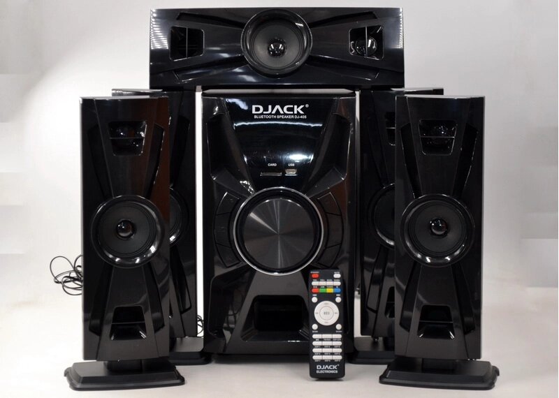 Система акустична 5.1 Djack DJ-405 80 Вт музична акустика Bluetooth FM-радіо від компанії Інтернет магазин "Megamaks" - фото 1