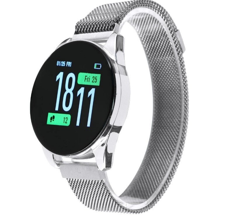 Смарт годинник Smart Watch M12 розумні годинник металевий ремінець Bluetooth: 4.0 від компанії Інтернет магазин "Megamaks" - фото 1