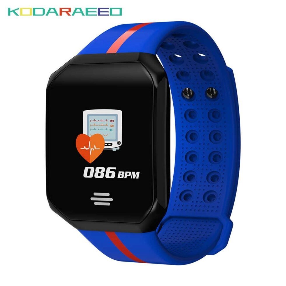 Спортивні годинник В07 смарт браслет пульс тиск калорії спорт браслет годинник для Andriod і iOS Синій від компанії Інтернет магазин "Megamaks" - фото 1