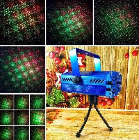 Стробоскоп Лазерний проектор Laser 6 in 1 від компанії Інтернет магазин "Megamaks" - фото 1