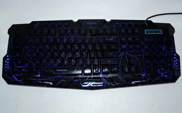 Сучасна ігрова клавіатура з 3-х кольоровою підсвіткою M-200 від компанії Інтернет магазин "Megamaks" - фото 1