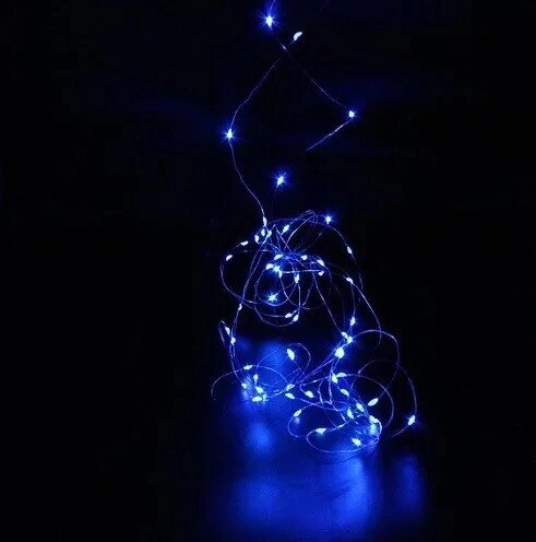 Світлодіодна LED гірлянда Xmas Гірлянда новорічна 100 Led мідний дріт Крапля роси 10 м від компанії Інтернет магазин "Megamaks" - фото 1