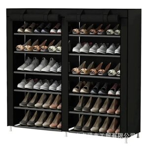 Тканинна шафа для зберігання взуття UKC Shoe Cabinet 2712 на 2 секції, 12 полиць
