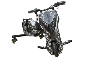Триколісний скутер для райдерів Дрифт-карт Windtech Drift Cart 8 "Crazy Bug чорна блискавка