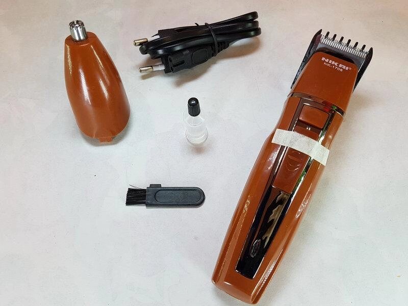 Тример для стрижки волосся і борід на акумуляторної батареї Nikai NK-1708 прилад для стрижки волосся від компанії Інтернет магазин "Megamaks" - фото 1