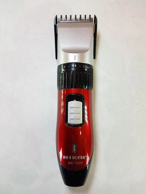 Тример з акумулятором для чоловіків Professional NIKAI NK-1067 Hair Charging Trimmer від компанії Інтернет магазин "Megamaks" - фото 1