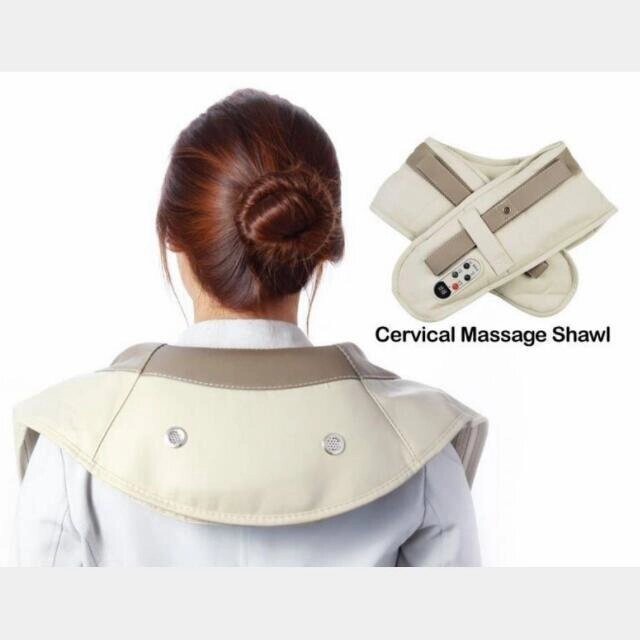 Ударний масажер для спини шиї і попереку Cervical massage shawls від компанії Інтернет магазин "Megamaks" - фото 1