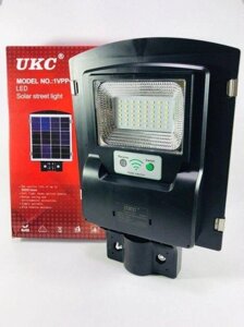 Вуличний ліхтар на стовп LED світильник на сонячній батареї з датчиком руху і світла UKC 1VPP