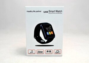 Умные Smart часы UWatch U8 Black функциональные наручные часы