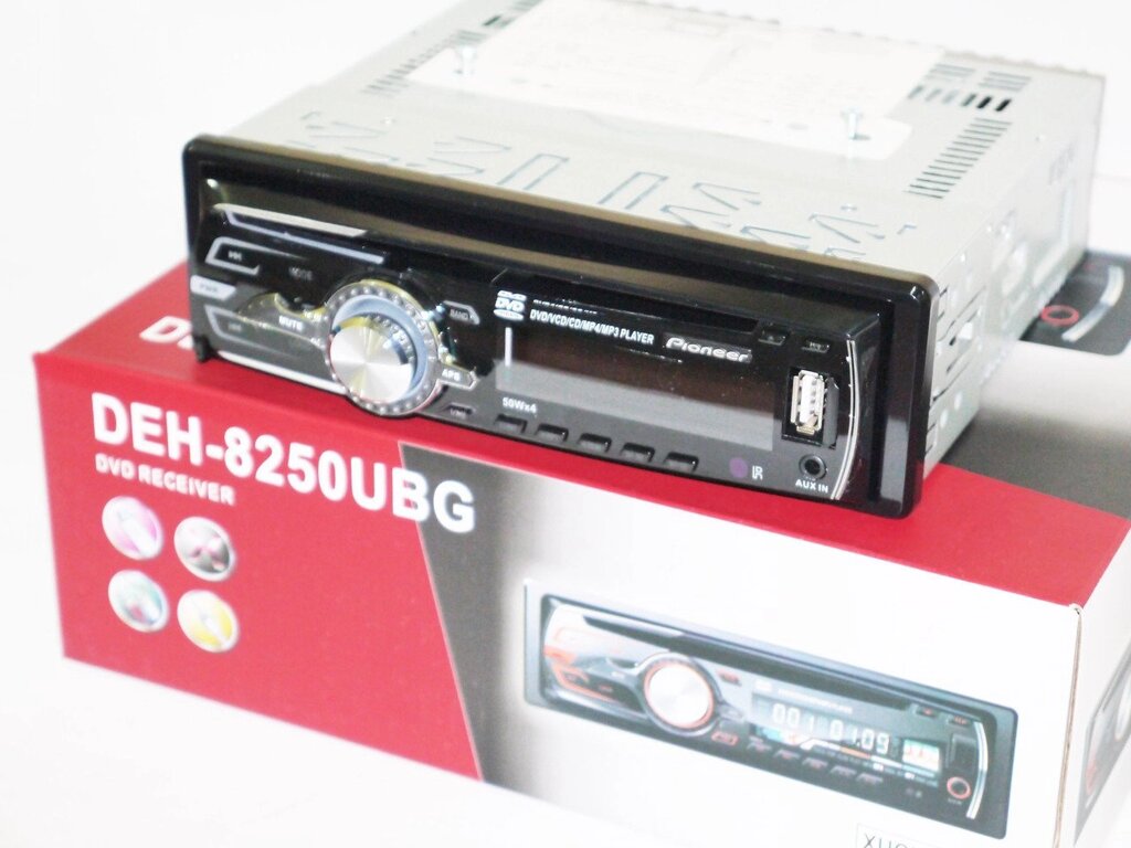 Універсальна автомагнітола DVD DEN-8250UBG з DVD приводом Pioneer знімна панель від компанії Інтернет магазин "Megamaks" - фото 1