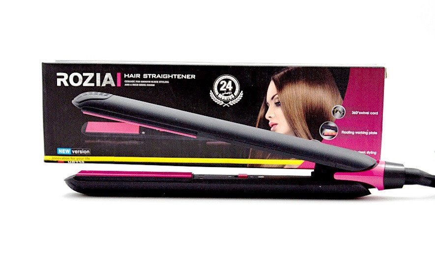 Утюжок для укладання волосся Rozia HR-739 30 Вт підходить для волосся всіх типів від компанії Інтернет магазин "Megamaks" - фото 1