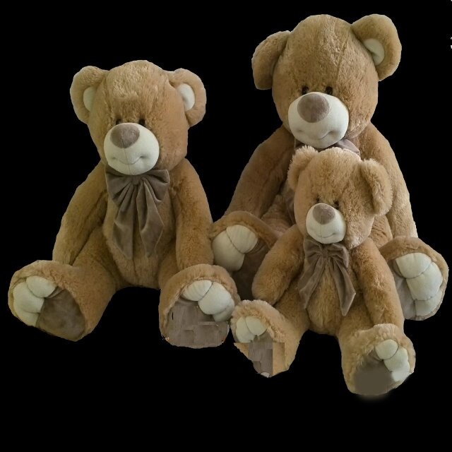 Ведмідь 32 см з бантом милий коричневий ведмедик дитячі м'які іграшки від компанії Інтернет магазин "Megamaks" - фото 1