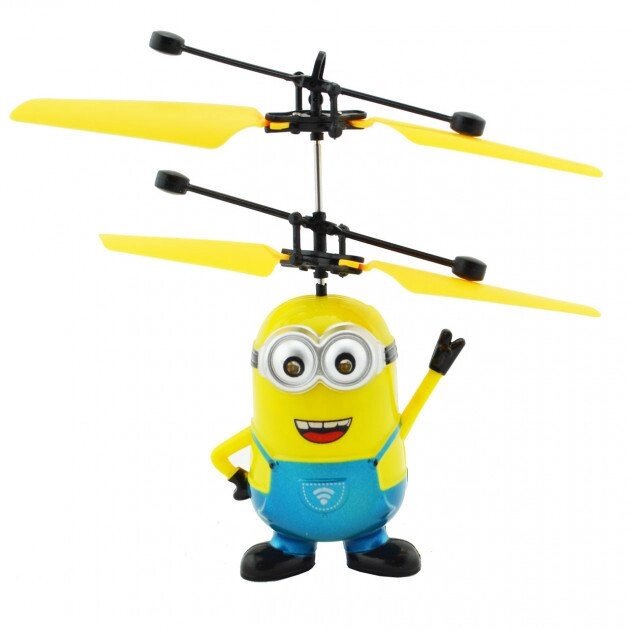 Вертоліт міньyoн P388 весела іграшка для дітей з підсвічуванням від компанії Інтернет магазин "Megamaks" - фото 1