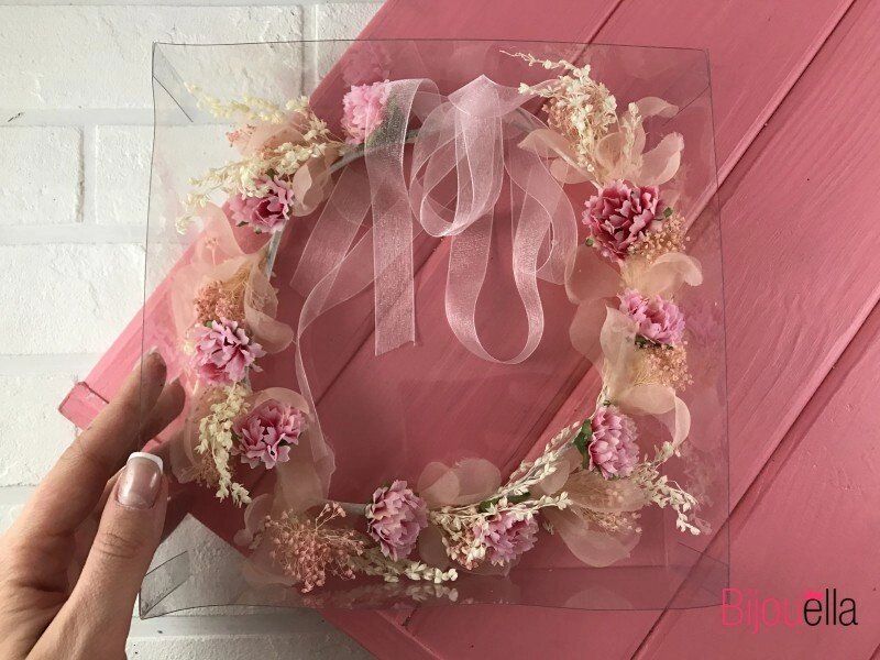 Віночок на голову діадема 16599 з рожевими квітами гарну прикрасу для волосся від компанії Інтернет магазин "Megamaks" - фото 1